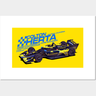 Colton Herta 2022 (blue) Posters and Art